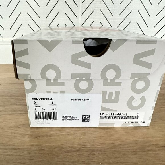 ✨Converse Chuck 70 Hi Comme Des Garçons Sz 6 Men's Shoes Sneakers Blue A08794C✨ - Picture 8 of 10